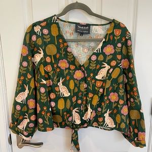 ModCloth x Princess Highway Tie-Front Blouse